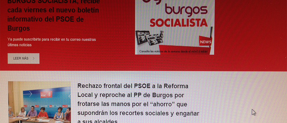 Burgos Socialista, un a&ntilde;o contigo