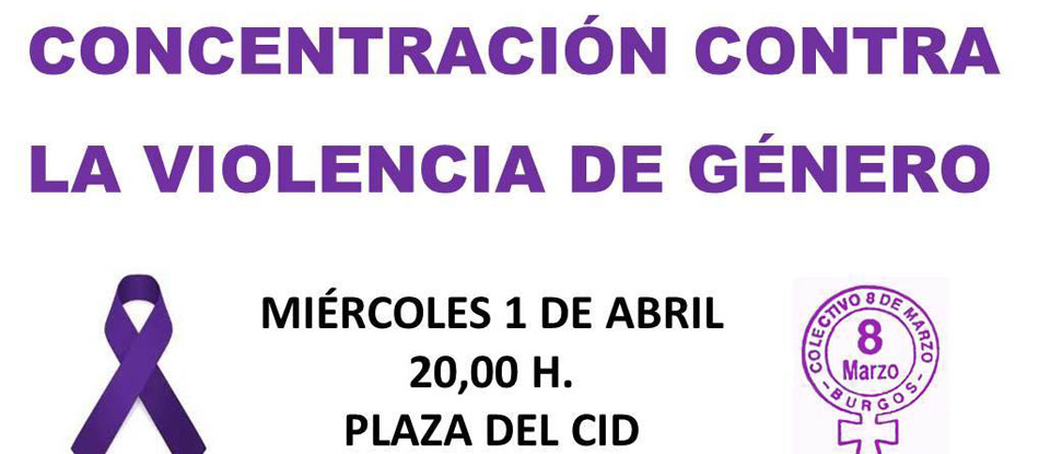 Nos sumamos a la concentraci&oacute;n del Colectivo 8 de Marzo contra la violencia de g&eacute;nero