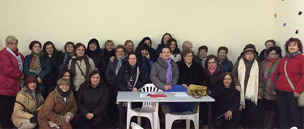 Pe&ntilde;a y Adri&aacute;n, en los actos del D&iacute;a Internacional de la Mujer en Arraya de Oca