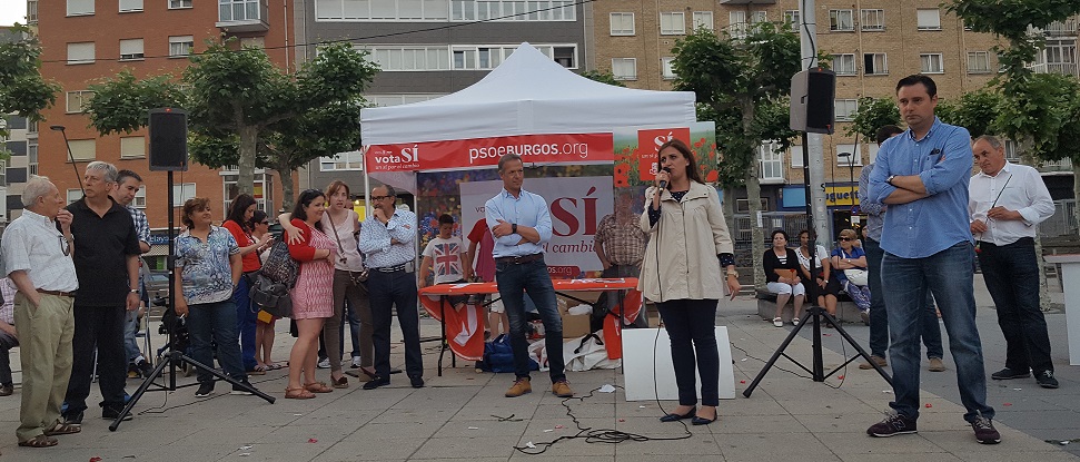Finalizamos la campa&ntilde;a en la capital burgalesa recordando que solo el PSOE &ldquo;tiene un proyecto de pa&iacute;s&rdquo;
